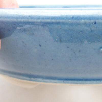 Ceramiczna miska bonsai 15 x 15 x 4 cm, kolor niebieski - 2