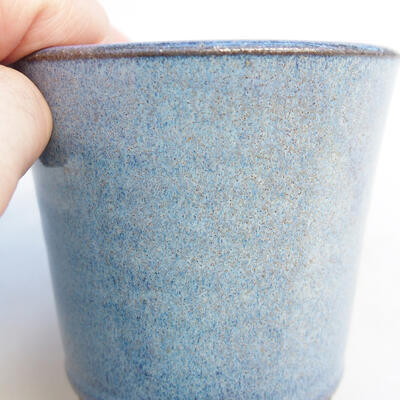 Ceramiczna miska bonsai 8 x 8 x 7 cm, kolor niebieski - 2