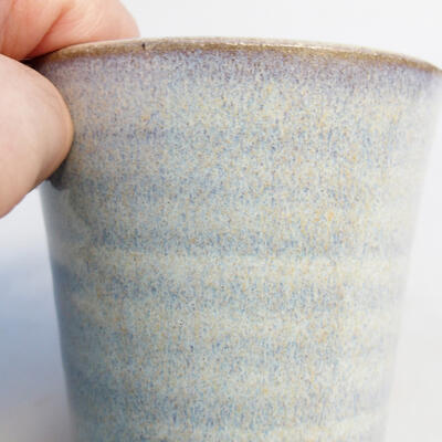 Ceramiczna miska bonsai 7,5 x 7,5 x 8 cm, kolor niebieski - 2