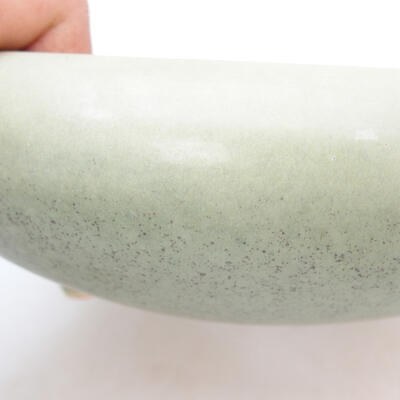 Ceramiczna miska bonsai 20 x 20 x 6,5 cm, kolor zielony - 2