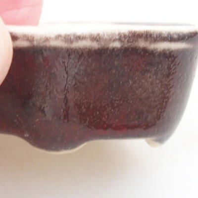 Mini miska bonsai 4,5 x 3,5 x 2 cm, kolor czerwony - 2