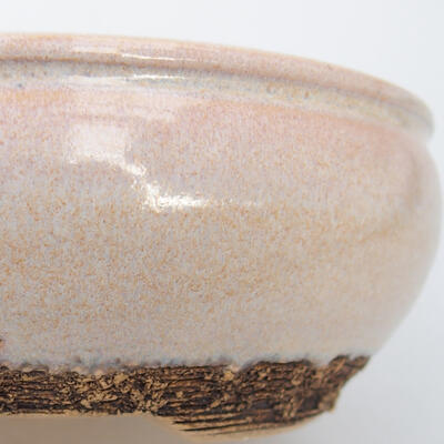 Ceramiczna miska bonsai 15 x 15 x 5,5 cm, kolor różowy - 2