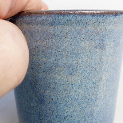 Ceramiczna miska do bonsai 7,5 x 7,5 x 7 cm, kolor niebieski - 2