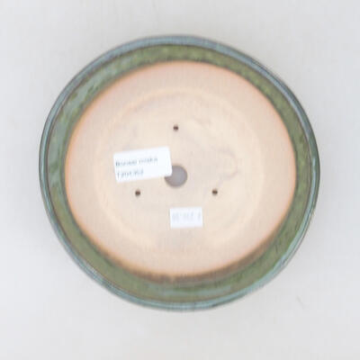 Ceramiczna miska bonsai 17,5 x 17,5 x 5 cm, kolor zielony - 2