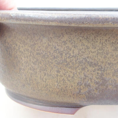 Ceramiczna miska bonsai 24 x 20 x 7,5 cm, kolor szary - 2