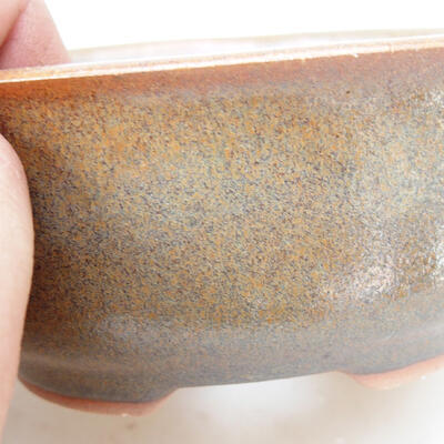 Ceramiczna miska bonsai 12 x 10 x 5,5 cm, kolor brązowy - 2