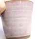 Ceramiczna miska bonsai 8,5 x 8,5 x 8 cm, kolor różowy - 2/3