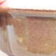 Ceramiczna miska bonsai 13 x 10,5 x 5 cm, kolor brązowy - 2/3