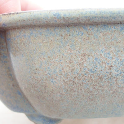 Ceramiczna miska bonsai 12 x 10 x 4,5 cm, kolor niebieski - 2