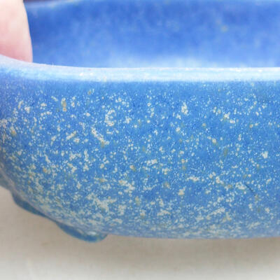 Ceramiczna miska bonsai 10 x 8,5 x 3 cm, kolor niebieski - 2