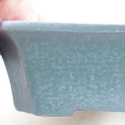 Ceramiczna miska bonsai 12,5 x 10 x 4 cm, kolor metalowy - 2