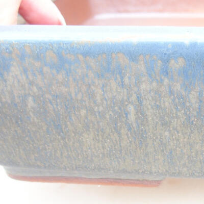 Ceramiczna miska bonsai 25 x 19,5 x 6,5 cm, kolor niebieski - 2