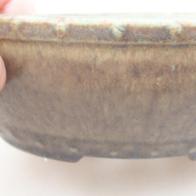 Ceramiczna miska bonsai 17 x 17 x 4,5 cm, kolor zielony - 2