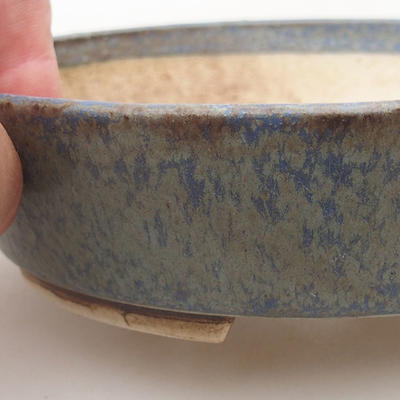Ceramiczna miska bonsai 15 x 13,5 x 4 cm, kolor niebieski - 2