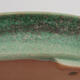 Ceramiczna miska bonsai 12,5 x 10,5 x 2 cm, kolor zielony - 2/3