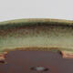 Ceramiczna miska bonsai 12,5 x 10,5 x 2 cm, kolor zielony - 2/3