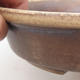Ceramiczna miska bonsai 24,5 x 21,5 x 5 cm, kolor brązowy - 2/3