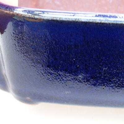 Ceramiczna miska bonsai 12 x 9,5 x 4,5 cm, kolor niebieski - 2