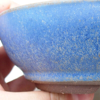 Ceramiczna miska bonsai 14,5 x 14,5 x 4,5 cm, kolor niebieski - 2