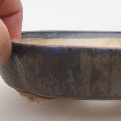 Ceramiczna miska bonsai 18 x 15,5 x 4 cm, kolor niebieski - 2