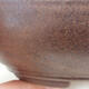 Ceramiczna miska bonsai 15,5 x 15,5 x 4,5 cm, kolor brązowy - 2/3