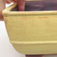 Ceramiczna miska bonsai 15,5 x 15,5 x 9 cm, kolor żółty - 2/3