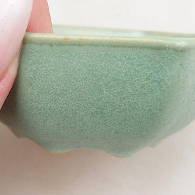 Ceramiczna miska bonsai 7 x 6 x 3 cm, kolor zielony - 2