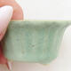 Ceramiczna miska do bonsai 5 x 5 x 3 cm, kolor zielony - 2/3