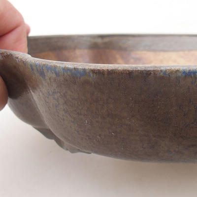 Ceramiczna miska bonsai 22 x 19,5 x 5 cm, kolor niebieski - 2