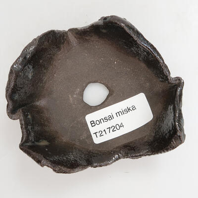 Ceramiczna muszla 9 x 8 x 3,5 cm, kolor czarny - 2