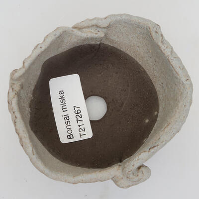 Ceramiczna muszla 8 x 8 x 5 cm, kolor szary - 2
