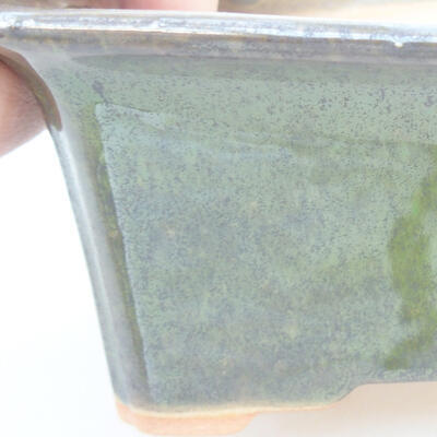 Ceramiczna miska bonsai 18 x 14 x 7 cm, kolor zielony - 2