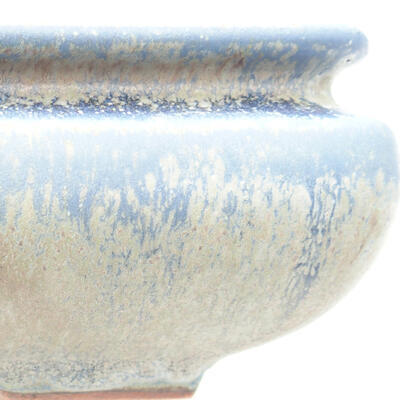 Ceramiczna miska bonsai 15 x 15 x 5,5 cm, kolor niebieski - 2