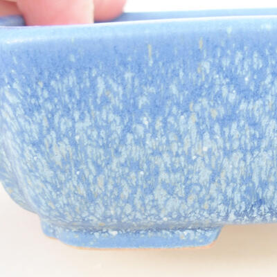 Ceramiczna miska bonsai 15 x 11,5 x 4 cm, kolor niebieski - 2