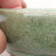 Ceramiczna miska bonsai 10 x 10 x 3,5 cm, kolor zielony - 2/3