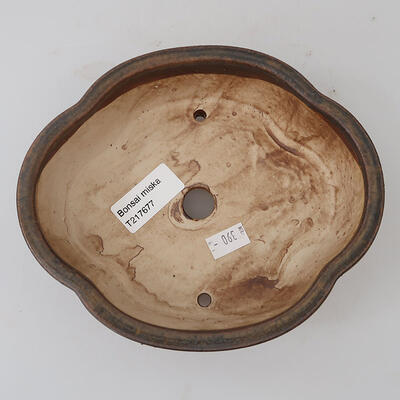 Ceramiczna miska bonsai 17 x 15 x 5,5 cm, kolor brązowy - 2