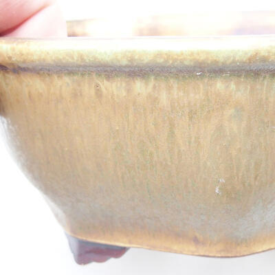 Ceramiczna miska bonsai 15,5 x 15,5 x 6,5 cm, kolor zielony - 2