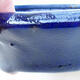 Ceramiczna miska bonsai 12,5 x 12,5 x 4 cm, kolor niebieski - 2/3