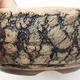 Ceramiczna miska do bonsai 14,5 x 14,5 x 6 cm, crack black - 2/3
