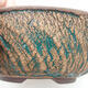Ceramiczna miska bonsai 17,5 x 17,5 x 6 cm, kolor crack zielony - 2/3