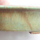 Ceramiczna miska bonsai 19,5 x 17 x 5,5 cm, kolor brązowo-zielony - 2/3