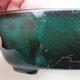 Ceramiczna miska bonsai 9 x 7,5 x 3,5 cm, kolor zielono-czarny - 2/3