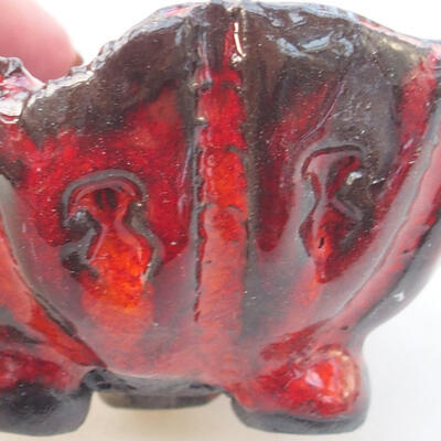 Ceramiczna powłoka 7,5 x 7,5 x 5 cm, kolor czerwony - 2