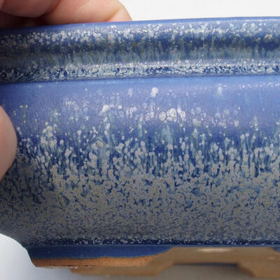 Ceramiczna miska bonsai 15,5 x 15,5 x 6 cm, kolor niebieski - 2