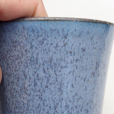 Ceramiczna miska bonsai 9 x 9 x 10,5 cm, kolor niebieski - 2