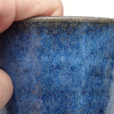 Ceramiczna miska bonsai 8 x 8 x 10 cm, kolor niebieski - 2
