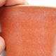 Ceramiczna miska bonsai 8 x 8 x 10 cm, kolor różowy - 2/3