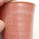 Ceramiczna miska bonsai 8 x 8 x 10,5 cm, kolor różowy - 2/3
