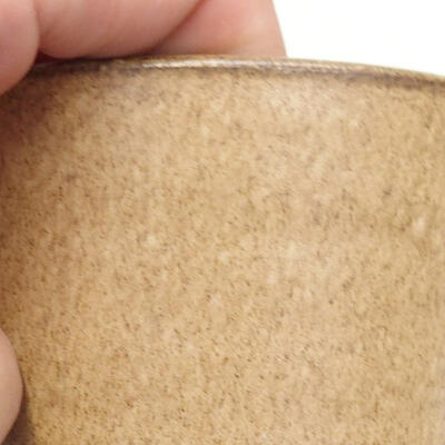 Ceramiczna miska bonsai 8,5 x 8,5 x 10 cm, kolor brązowy - 2
