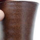Ceramiczna miska bonsai 9 x 9 x 10,5 cm, kolor brązowy - 2/3